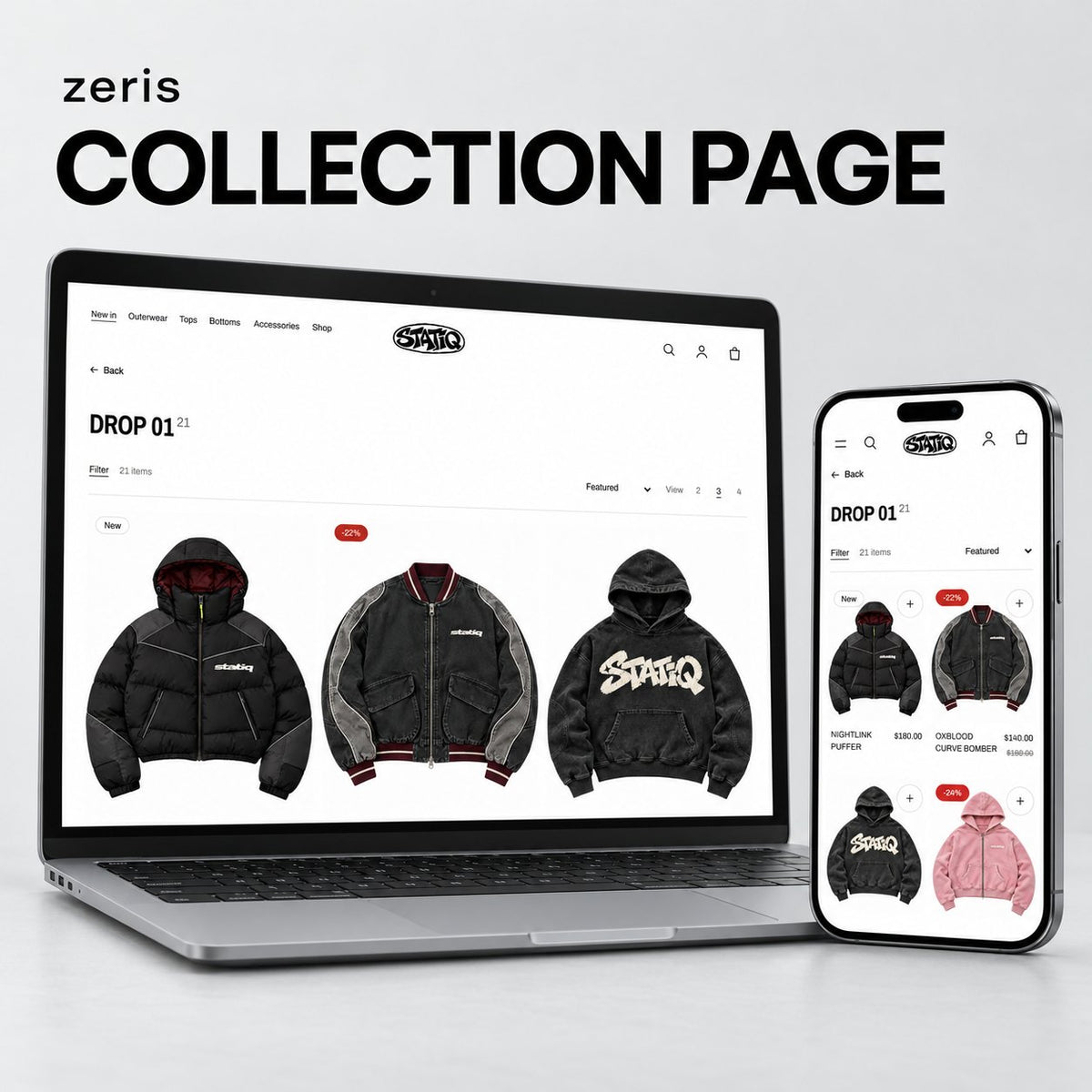 Collection page