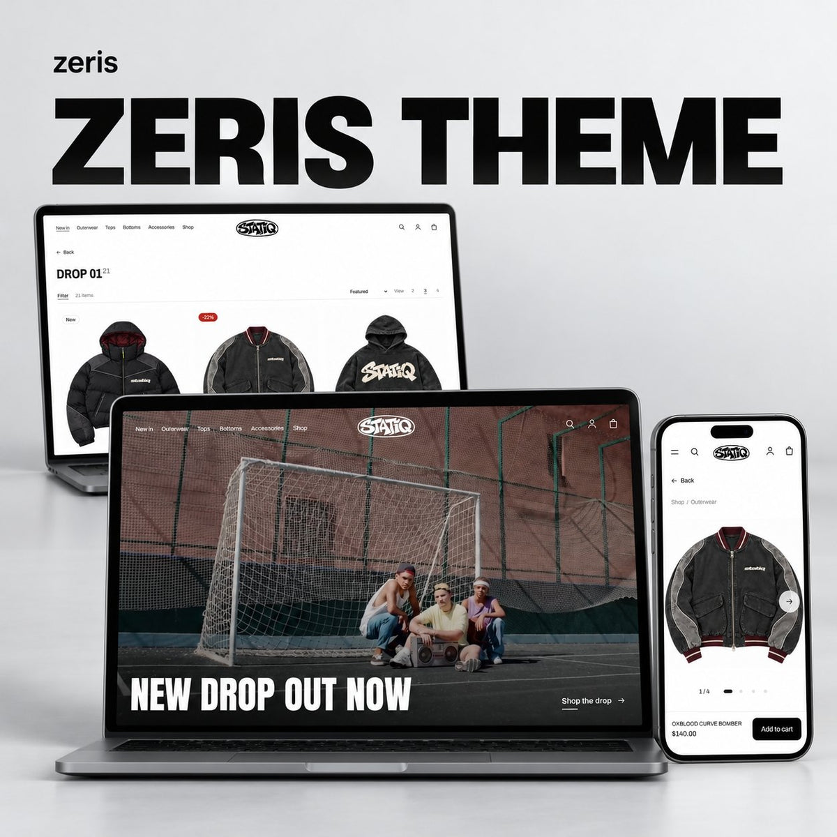 Zeris PRO on desktop, laptop and phone